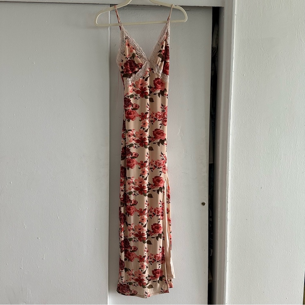 Jessica Simpson Red Floral Lace Dress